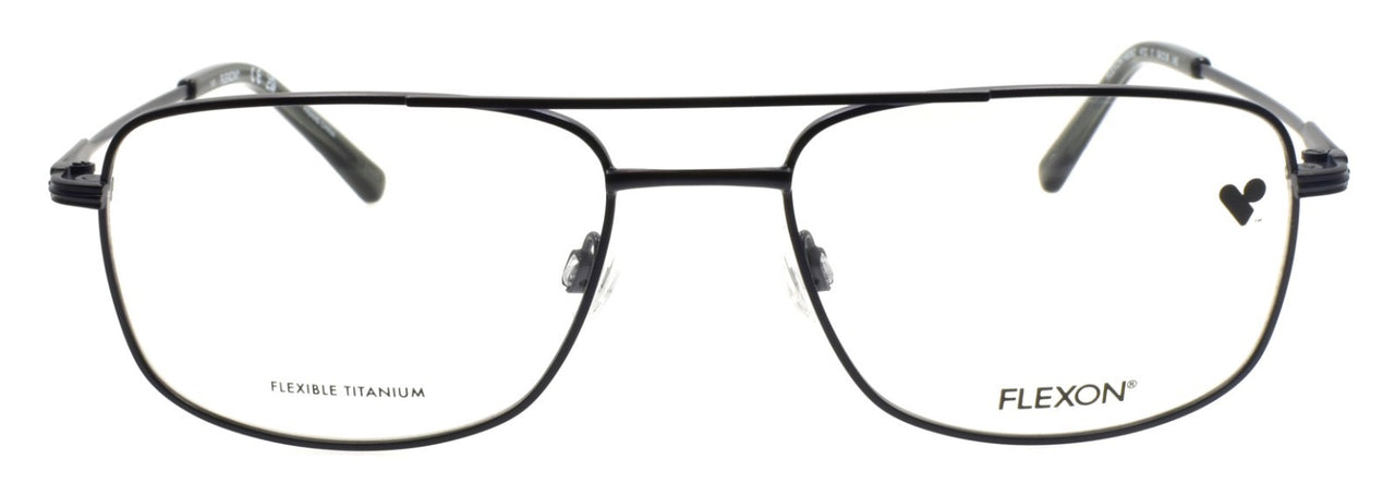 Flexon H6062 412 Men's Glasses Aviator 54-18-145 Matte Navy Flexible Titanium