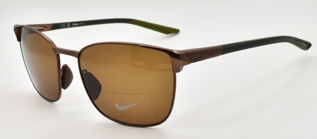 Nike Metal Fusion FV2377 215 Men's Sunglasses Satin Walnut / Brown