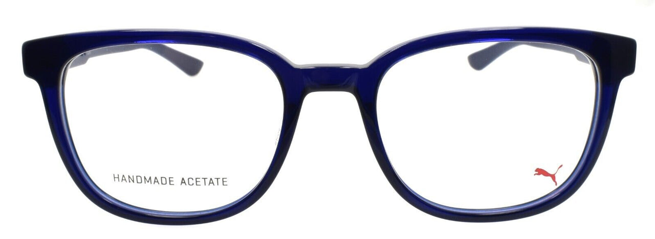 PUMA PU0342O 002 Eyeglasses Frames 52-19-145 Blue