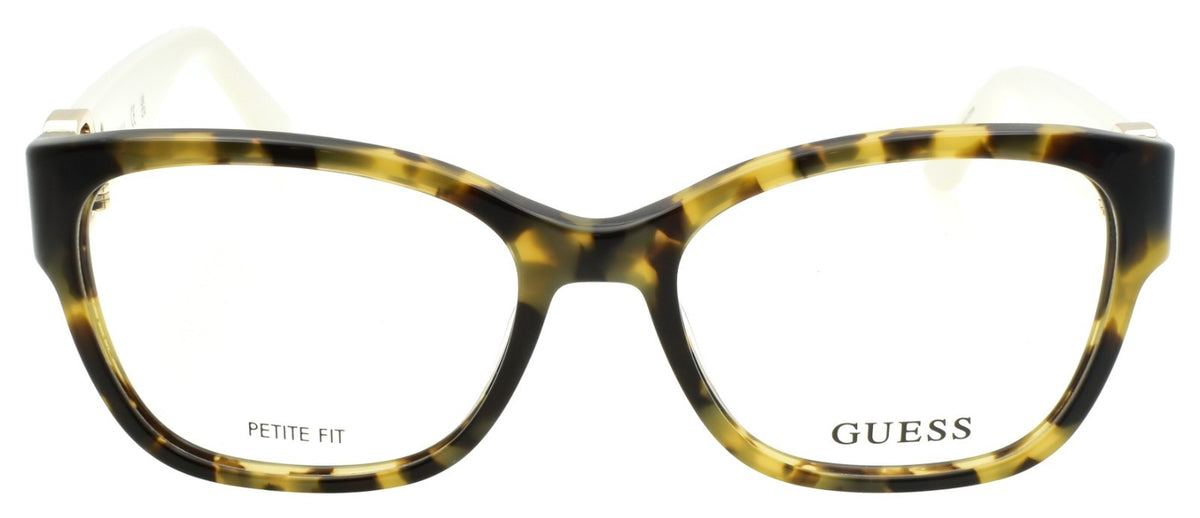 GUESS GU50120 056 Women's Eyeglasses Frames Petite 50-16-140 Yellow Havana