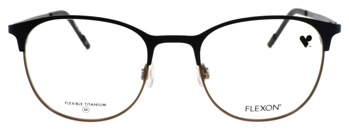 Flexon E1142 002 Men's Eyeglasses Matte Black 51-20-145 Flexible Titanium