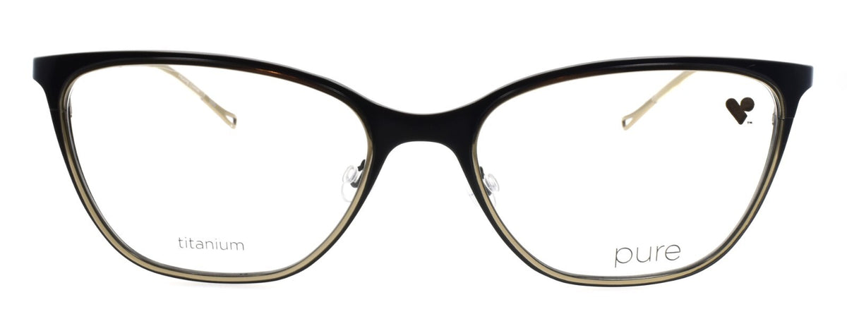 Airlock Pure P-5010 002 Women's Glasses Cat-Eye Titanium 55-18-140 Matte Black