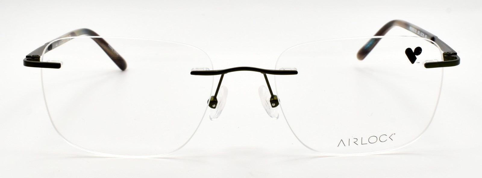 Airlock Prosper 202 305 Men's Eyeglasses Frames Rimless 53-18-140 Olive1