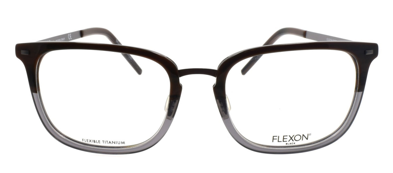 Flexon B2020 221 Men's Glasses Brown Horn Gradient 55-20-145 Flexible Titanium