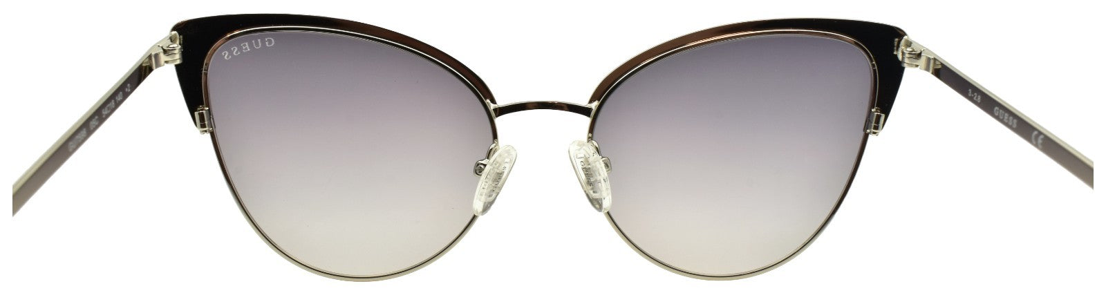 GUESS GU7598 05C Women's Sunglasses Cat Eye Black / Silver Mirror3