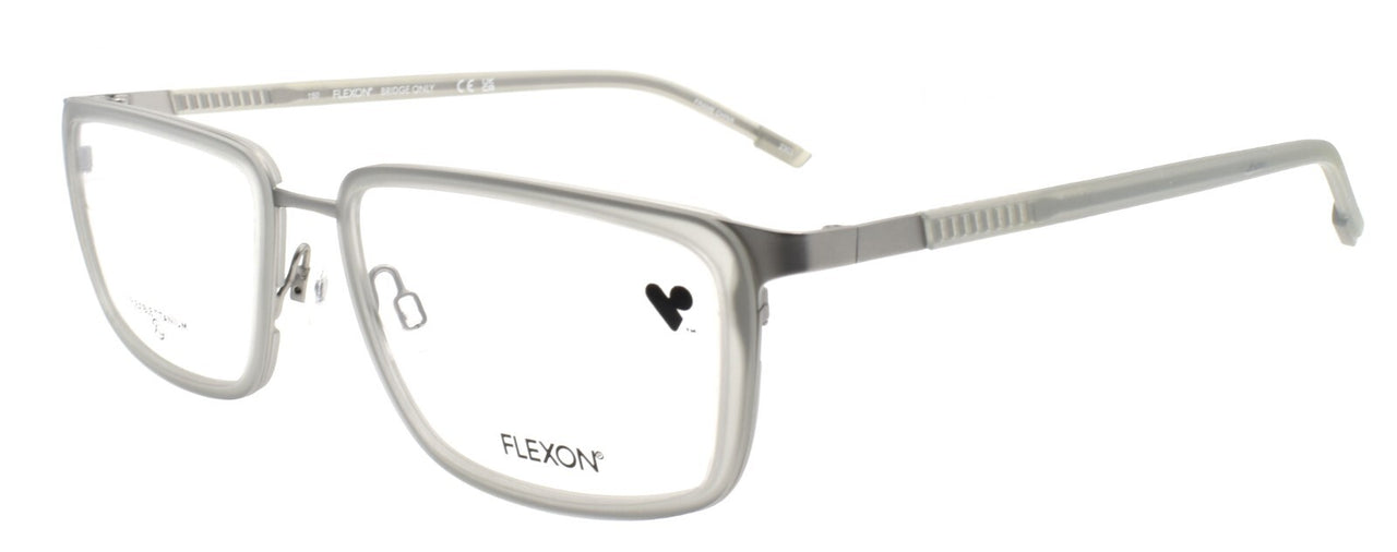 Flexon E1138 044 XL Men's Eyeglasses Matte Grey 56-18-150 Flexible Titanium