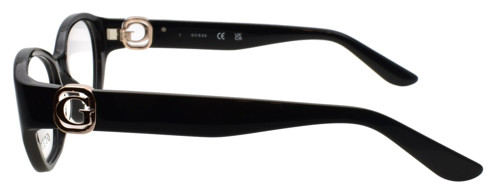 GUESS GU50119 001 Women's Eyeglasses Frames 51-16-140 Black / Gold2