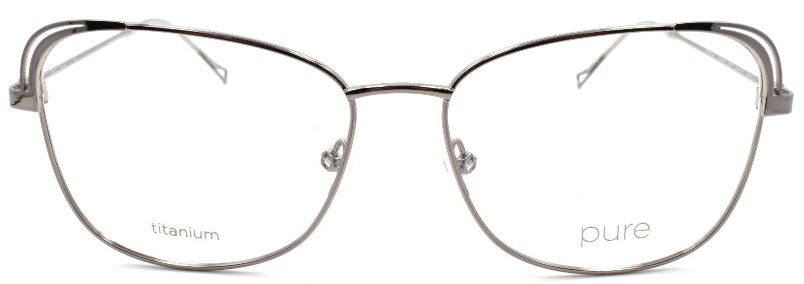 Airlock Pure P-5008 070 Women's Eyeglasses Titanium 54-15-145 Light Gunmetal1