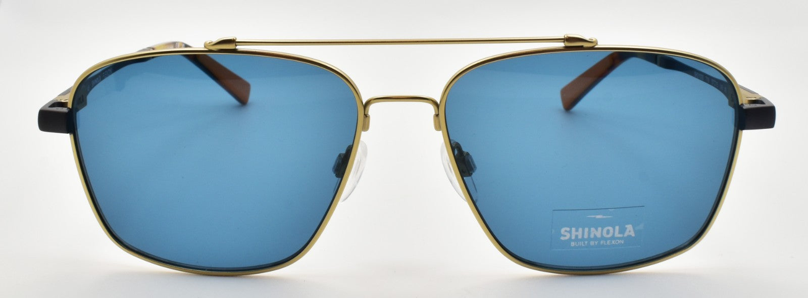 Shinola by Flexon SH2100S 718 Aviator Sunglasses 59-15-145 Satin Gold & Gunmetal1