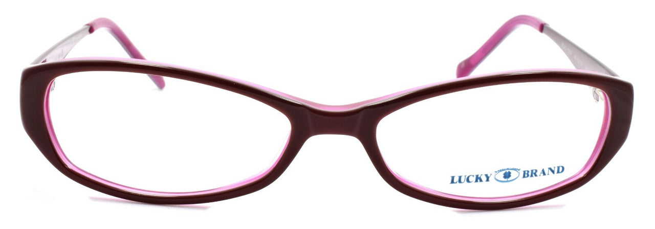 LUCKY BRAND Beach Trip Women's Eyeglasses Frames Petite 49-15-135 Burgundy