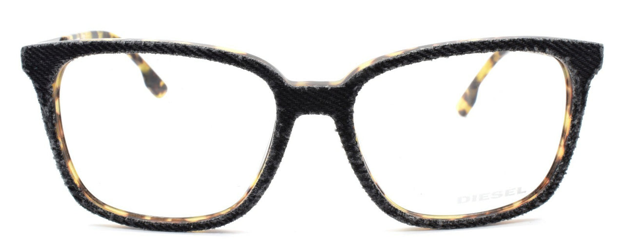 Diesel DL5116 053 Unisex Eyeglasses Frames 53-16-145 Blonde Havana / Black Denim