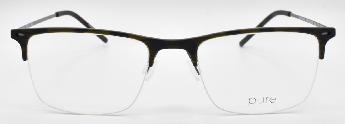 Airlock Pure 2004 002 Men's Eyeglasses Frames Half-rim 53-19-150 Matte Black