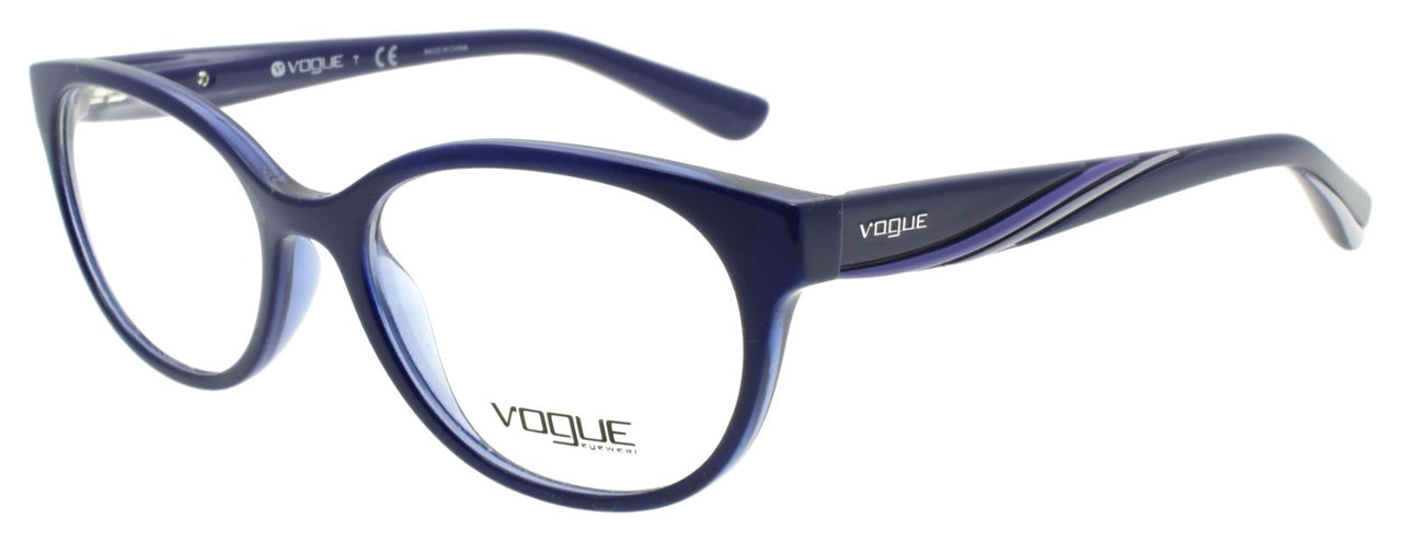 Vogue VO 5103 2471 Women's Eyeglasses Frames Oval 51-17-135 Topaz Blue0