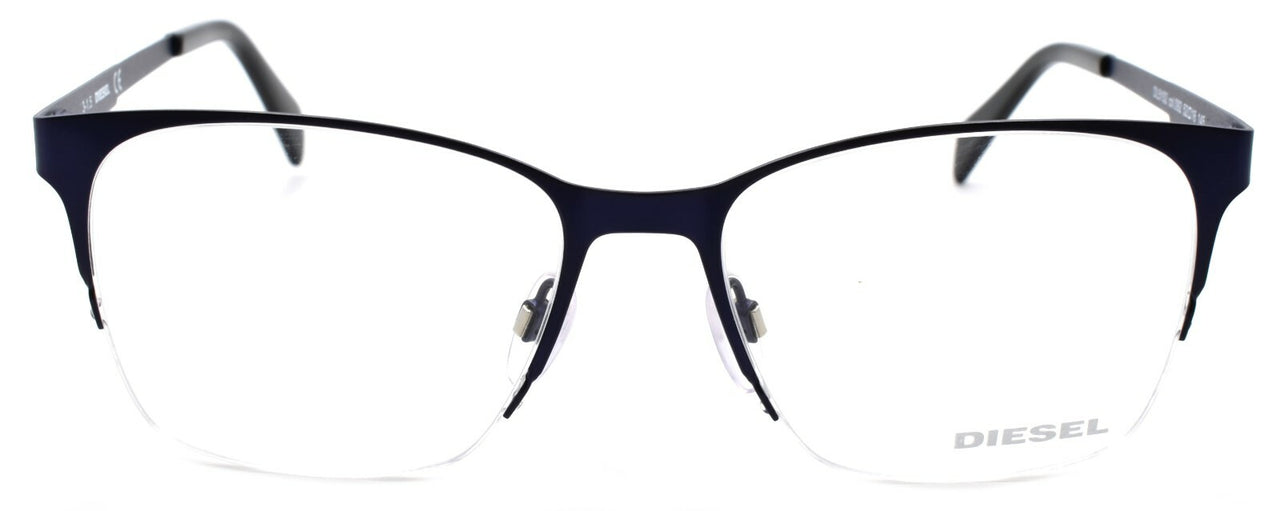 Diesel DL5152 092 Unisex Eyeglasses Frames Half Rim 52-16-145 Dark Blue