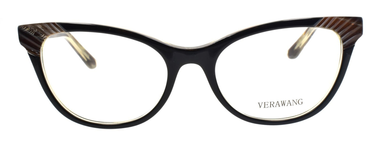 Vera Wang V392 NO Women's Eyeglasses Frames Cat Eye 51-17-140 Noir Horn