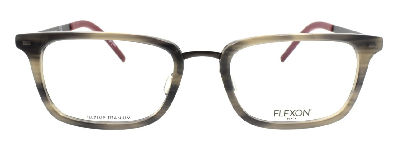 Flexon B2021 021 Men's Eyeglasses Grey Horn 54-20-145 Flexible Titanium