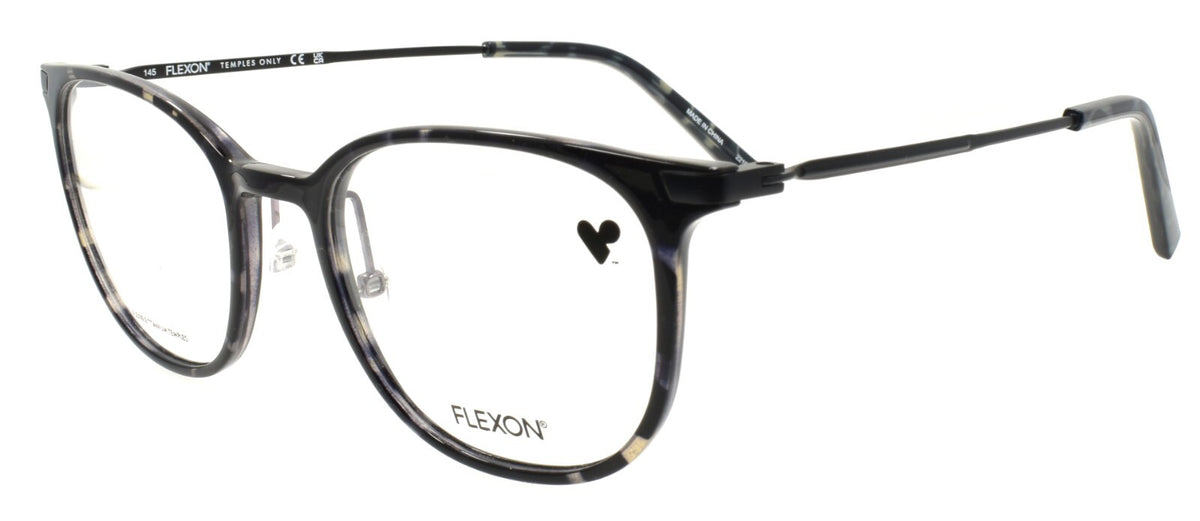 Flexon EP8002 060 Eyeglasses Frames Grey Tortoise 52-20-145 Titanium Temples
