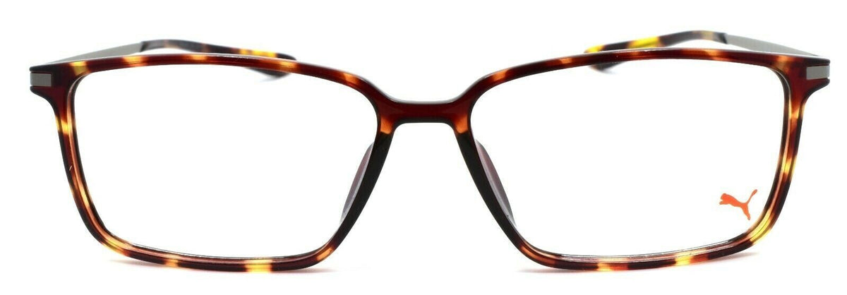 PUMA PU0114O 002 Eyeglasses Frames 55-14-145 Havana / Silver