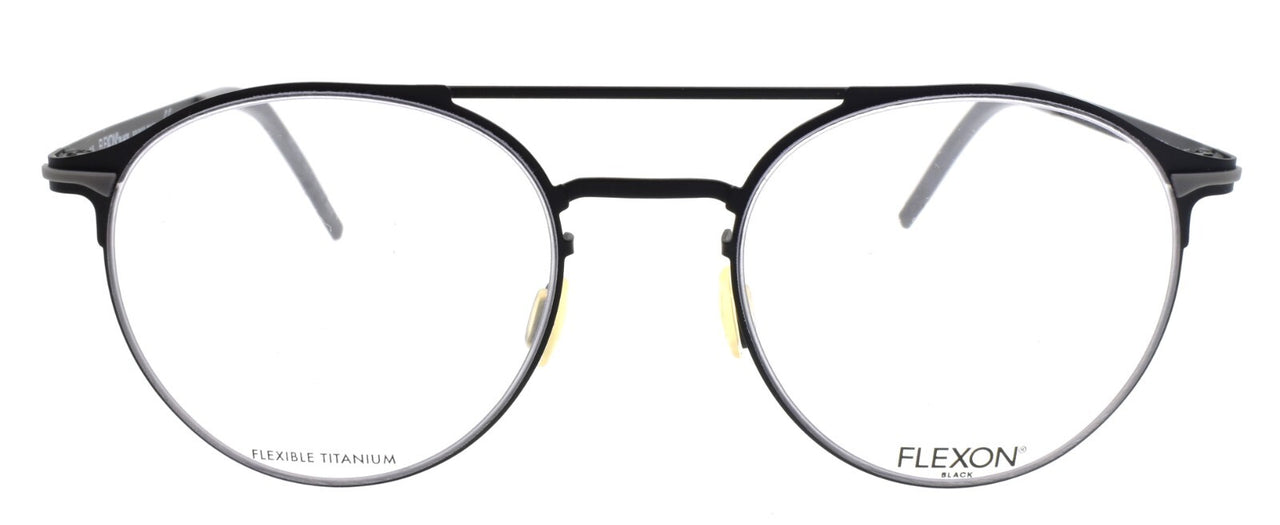 Flexon B2003 001 Men's Glasses Aviator 52-20-145 Matte Black Flexible Titanium
