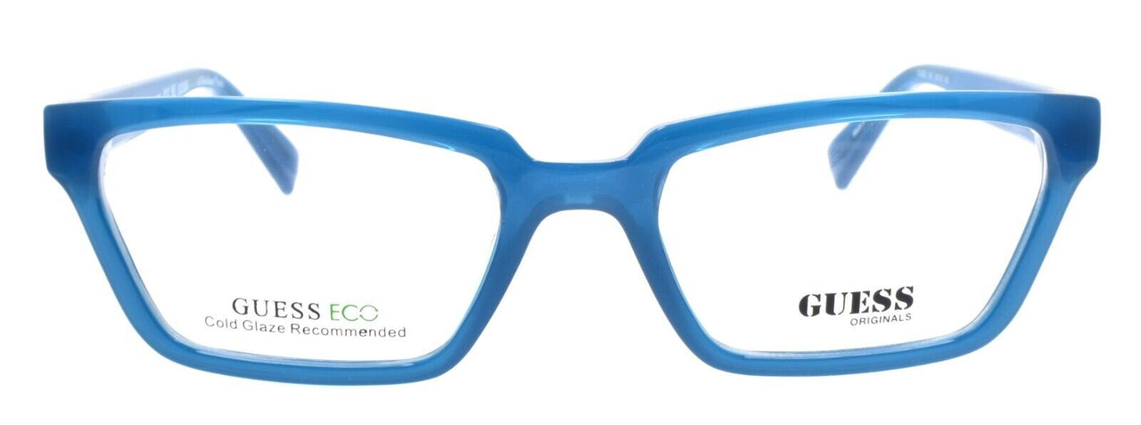 GUESS GU8280 090 Eyeglasses Frames 54-19-145 Shiny Blue