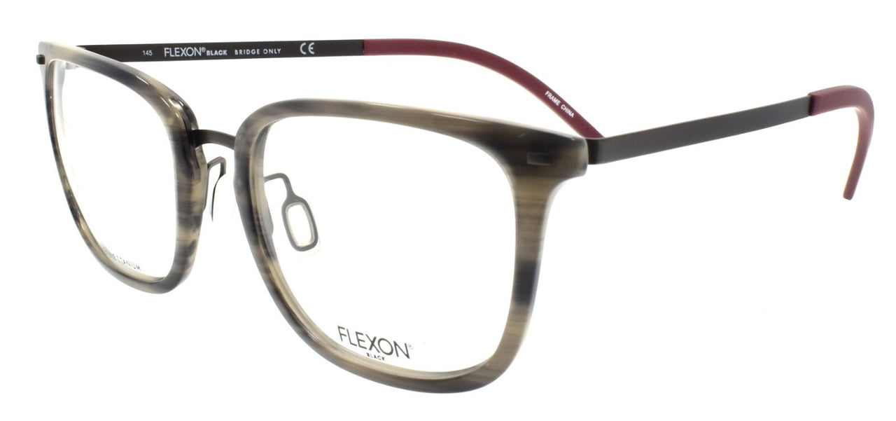 Flexon B2020 021 Men's Eyeglasses Grey Horn 55-20-145 Flexible Titanium