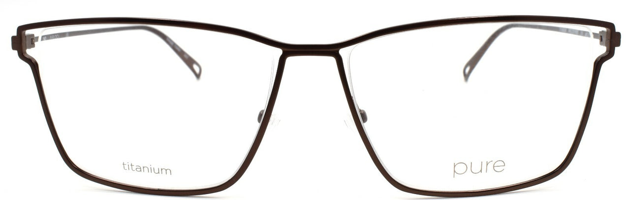 Airlock Pure 4000 210 Men's Eyeglasses Frames Titanium 58-17-140 Brown