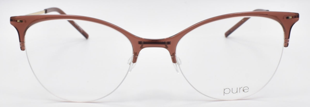 Airlock Pure 3006 250 Women's Glasses Frames Half-rim 52-19-145 Light Brown