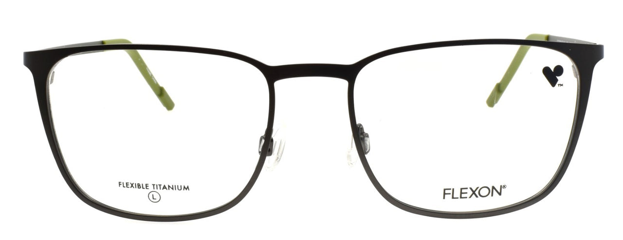Flexon E1143 071 L Men's Eyeglasses Matte Gunmetal 54-18-145 Flexible Titanium