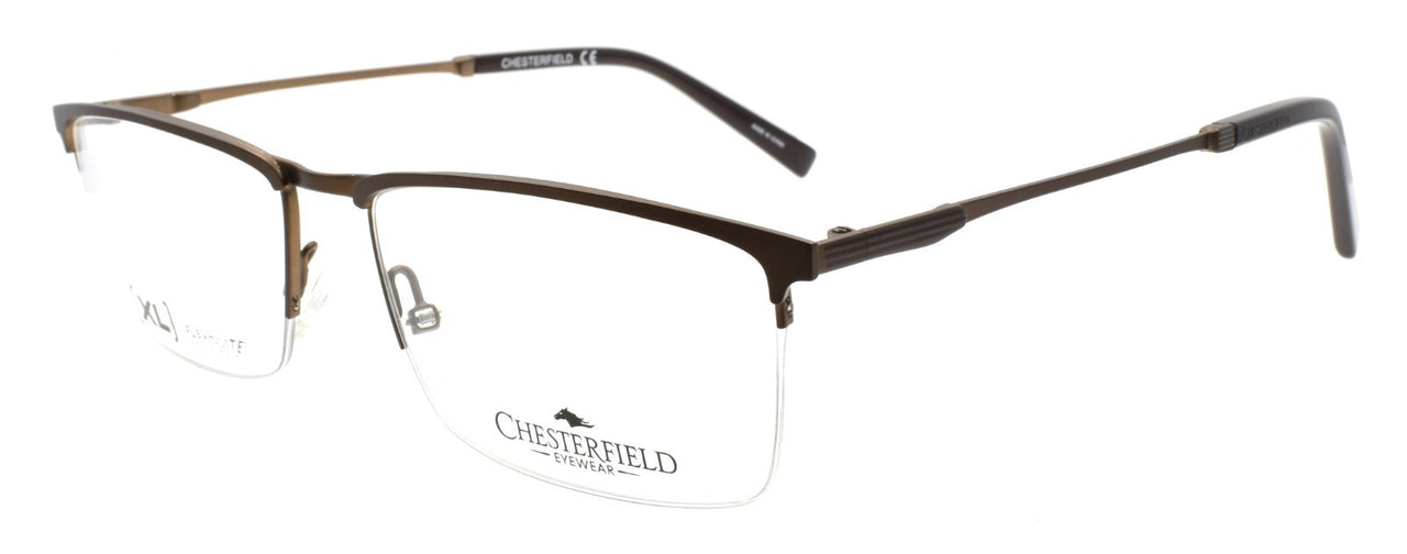 Chesterfield CH101 XL 09Q Men's Eyeglasses Frames Half-rim 58-18-150 Brown