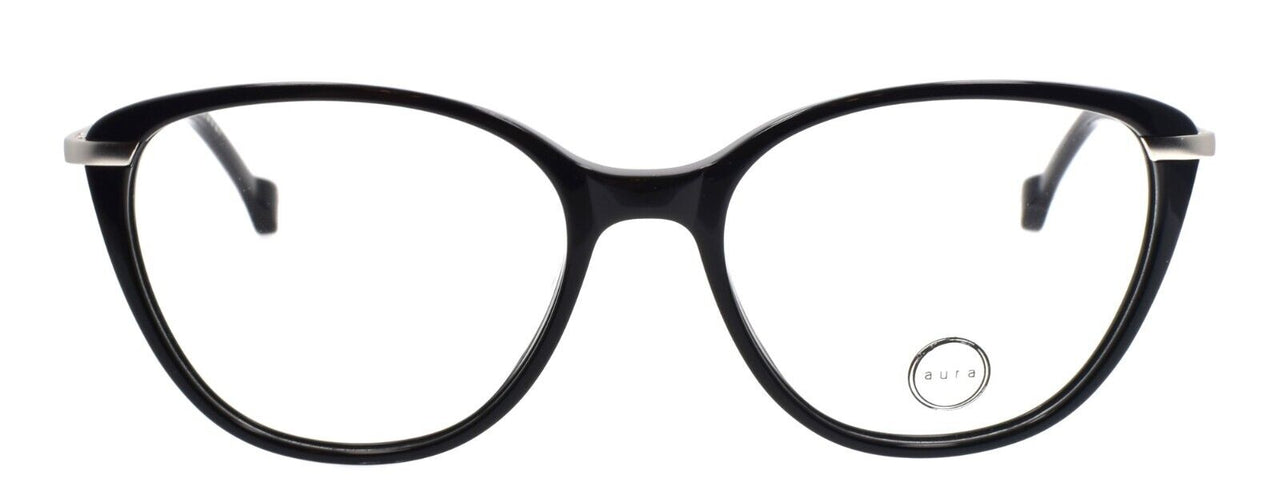 Aura Eyewear Greer BLK Women's Eyeglasses Frames 53-17-140 Black