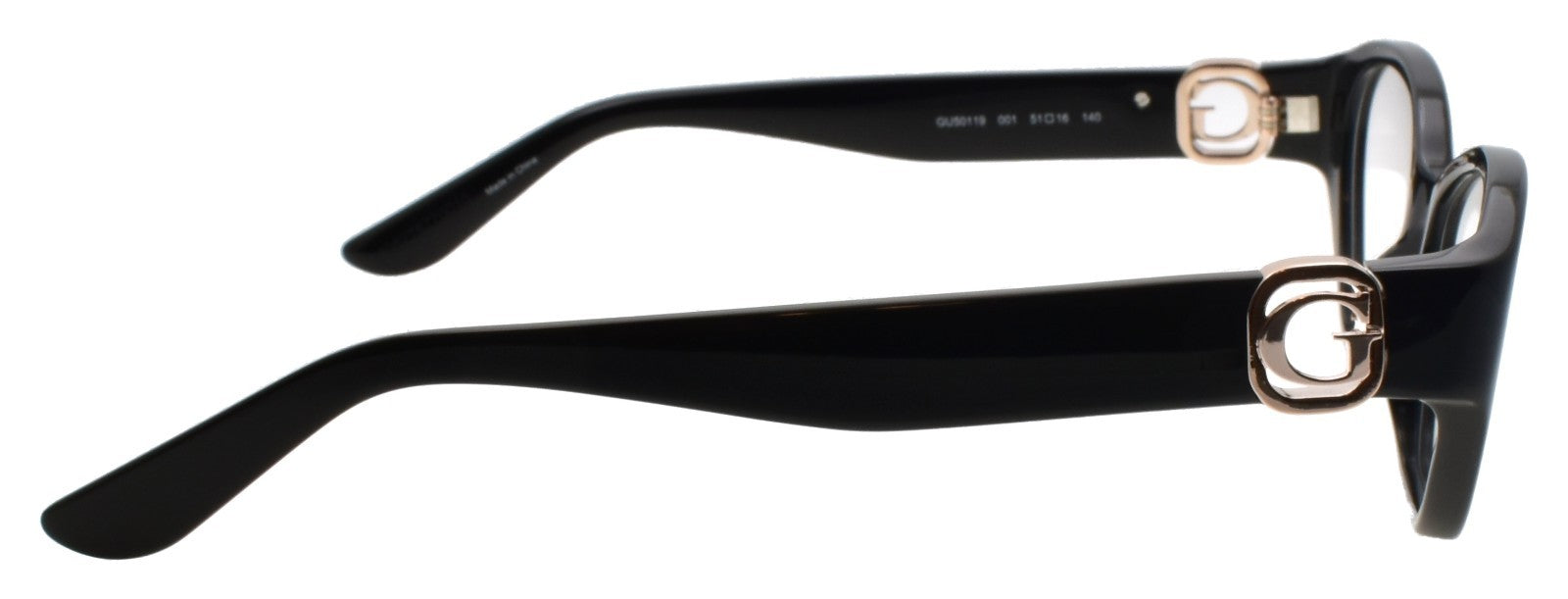 GUESS GU50119 001 Women's Eyeglasses Frames 51-16-140 Black / Gold4