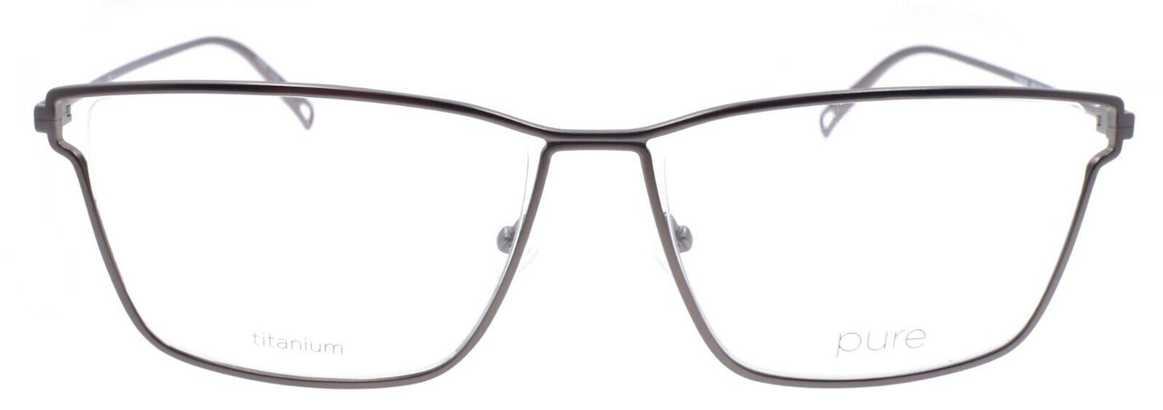 Marchon Airlock 4000 033 Men's Eyeglasses Frames Titanium 58-17-140 Gunmetal