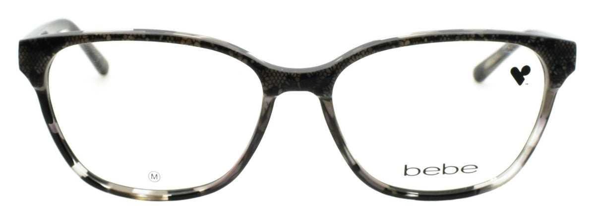 Bebe BB5220 001 Women's Eyeglasses Frames Acetate 55-16-140 Jet Black Lace
