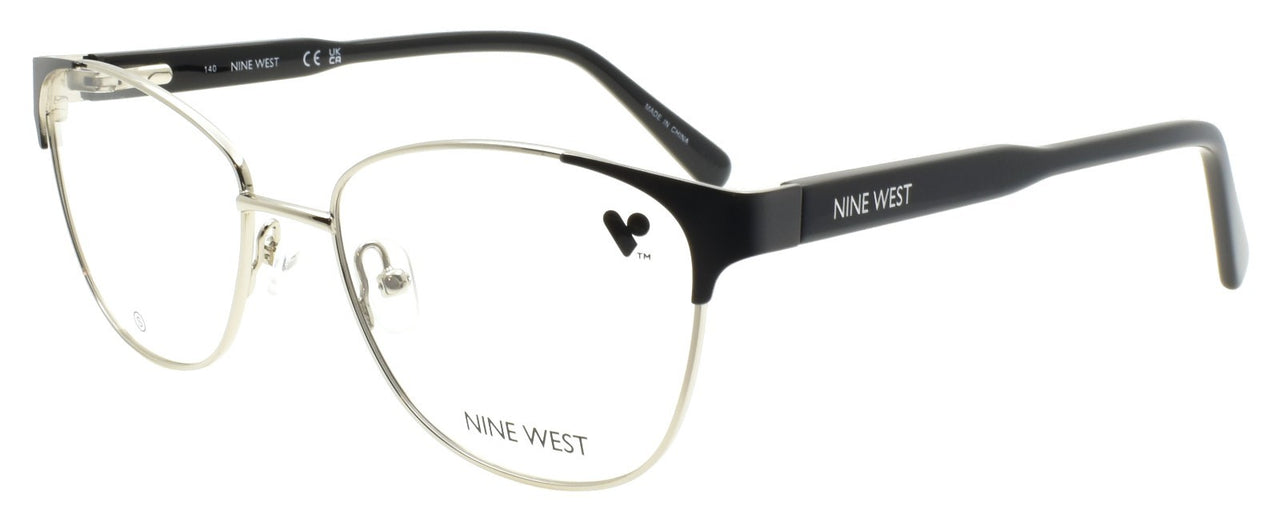 Nine West NW8016 001 Women's Eyeglasses Frames 51-16-140 Black / Silver