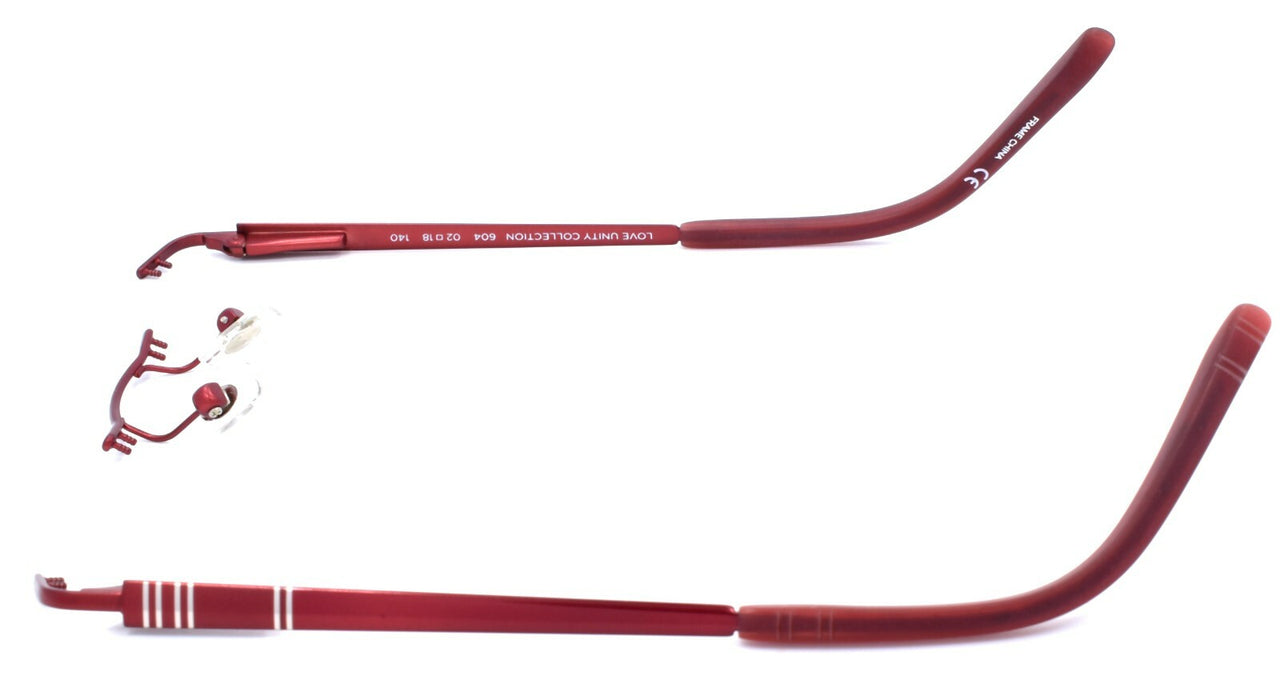 Airlock Love Unity 604 Eyeglasses Frames Bordeaux 18-140 CHASSIS ONLY READ