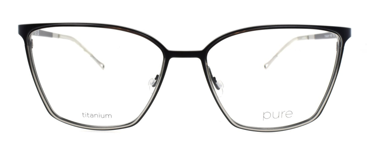 Airlock Pure P-5011 002 Women's Glasses Cat-Eye Titanium 54-16-140 Matte Black