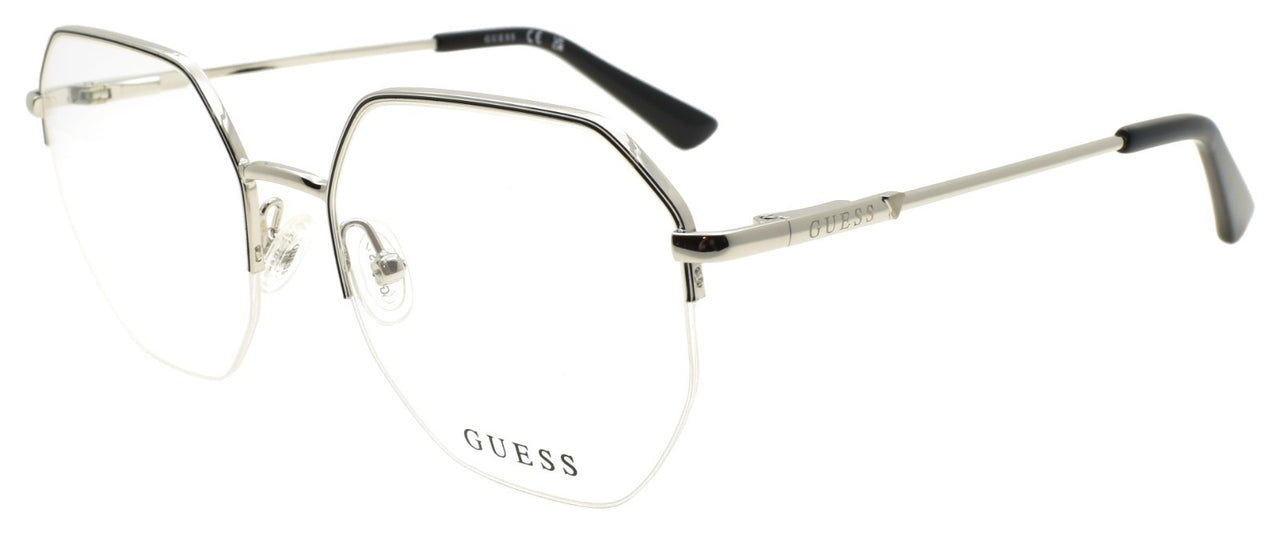 GUESS GU2935 005 Women's Eyeglasses Frames Half-rim 52-18-140 Black / Palladium