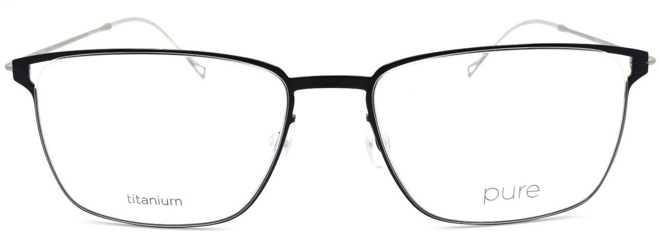 Airlock Pure P-4004 001 Men's Eyeglasses Frames Titanium 54-17-145 Black
