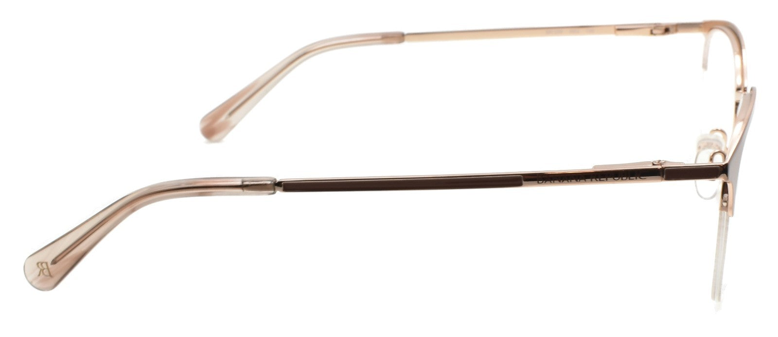 Banana Republic BR229 09Q Women's Eyeglasses Frames Half-rim 50-19-135 Brown4