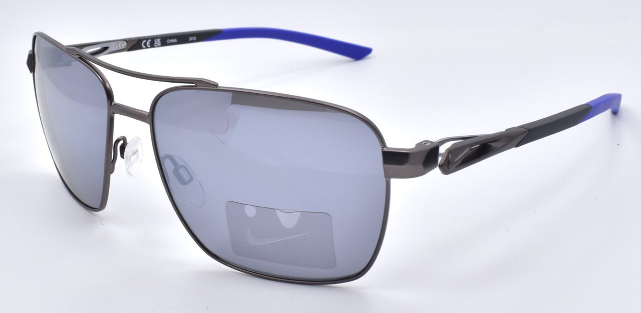 Nike Club Premier DQ0798 993 Aviator Sunglasses Gunmetal / Gray Flash