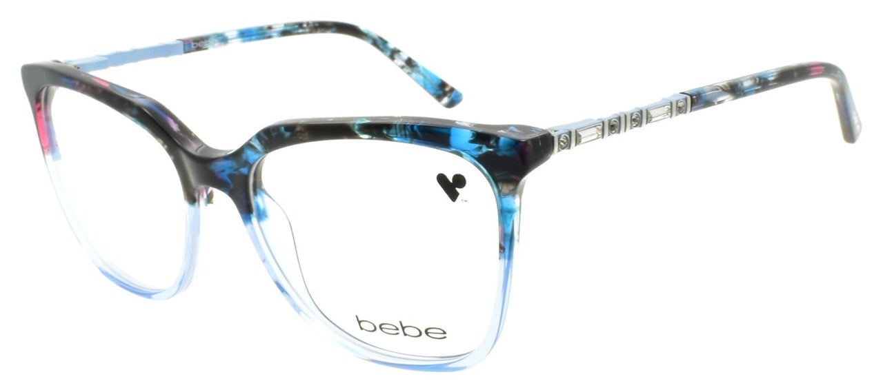 Bebe BB5191 460 Women's Eyeglasses Frames 54-17-135 Blue Gradient / Stones