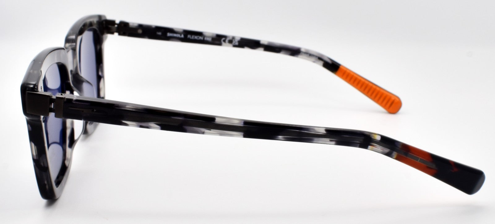 Shinola by Flexon SH1500S 005 Men's Sunglasses 54-21-145 Black Tortoise / Blue2