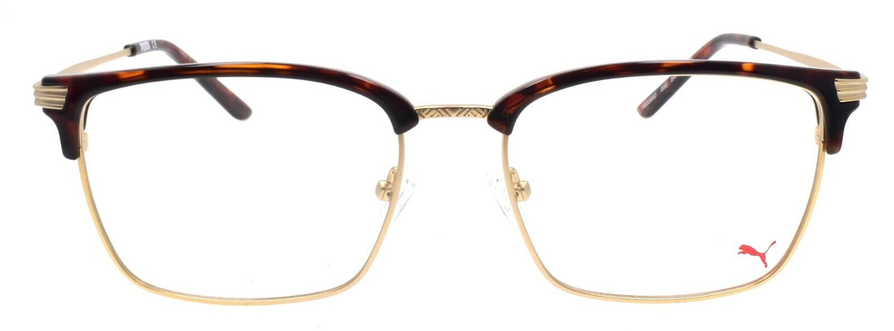 PUMA PE0089O 002 Eyeglasses Frames 54-17-140 Havana / Gold