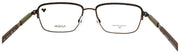 Flexon E1155 206 Men's Eyeglasses Matte Coffee Brown 54-17-145 Flexible Titanium3