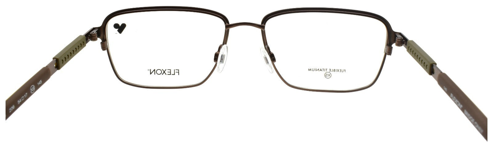 Flexon E1155 206 Men's Eyeglasses Matte Coffee Brown 54-17-145 Flexible Titanium3