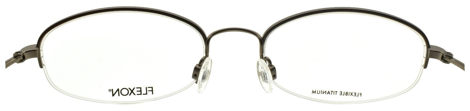 Flexon H6030 032 Men's Glasses Frames Half-rim Stone Gray 52-19-145 Titanium3