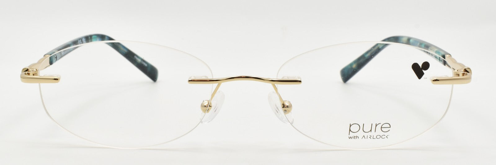 Airlock Tula 202 712 Women's Eyeglasses Frames Rimless 51-18-140 Gold1