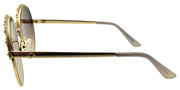 GUESS GU7587 32G Women's Sunglasses Gold / Brown Gradient Flowers2