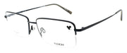 Flexon H6073 414 XL Men's Glasses Half-rim Satin Navy 59-18-150 Flex Titanium0