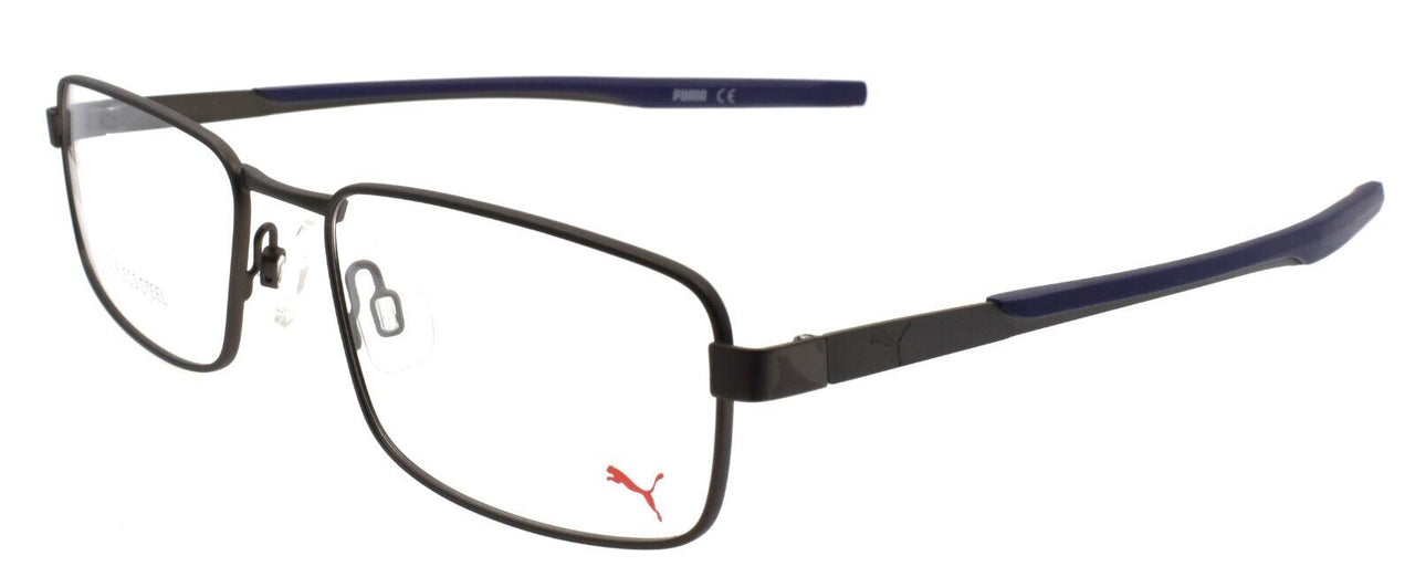 PUMA PU0237O 003 Men's Eyeglasses Frames 56-19-140 Ruthenium